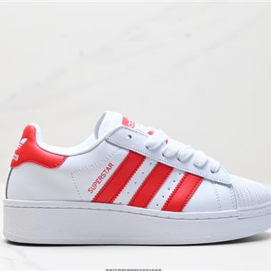 Adidas Originals Superstar XLG 貝殼頭系列低幫厚底松糕經典百搭休閑運動板鞋