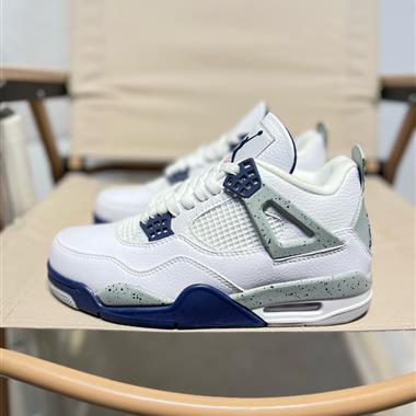 Nike Air Jordan 4 Retro"Black/Military Blue" 復古休閑運動文化籃球鞋