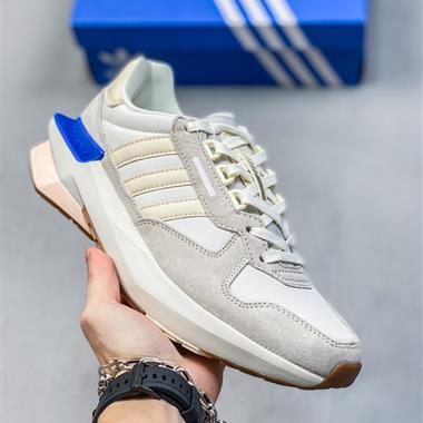 Adidas Pt 網布織物絨面革 時尚復古運動 減震 低幫 生活休閑鞋