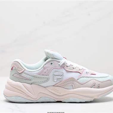 FILA  FUSION Flash 復古潮流防滑耐磨 低幫休閑跑步鞋