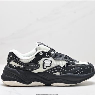 FILA  FUSION Flash 復古潮流防滑耐磨 低幫休閑跑步鞋