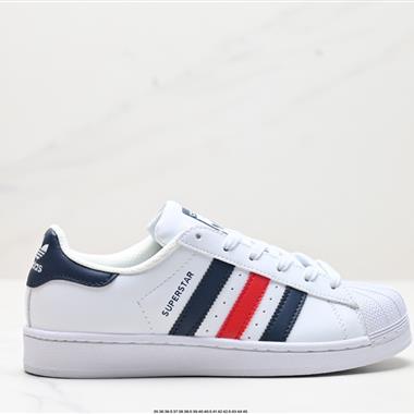 Adidas 三葉草 Originals Superstar」Sail/Green/Lace「貝殼頭系列低幫經典百搭休閑運動板鞋