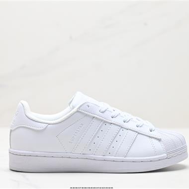 Adidas 三葉草 Originals Superstar」Sail/Green/Lace「貝殼頭系列低幫經典百搭休閑運動板鞋