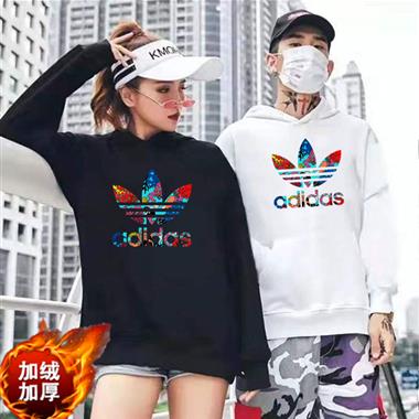 ADIDAS   2024秋冬新款衛衣帽T  黑色