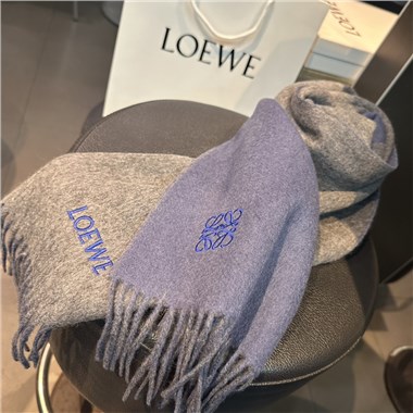 LOEWE   2024秋冬新款時尚圍巾 尺寸：180-30