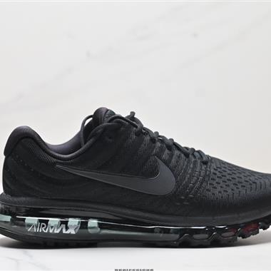 Nike Air Max 2017 」Black/White「網面全掌氣墊休閑運動百搭慢跑鞋