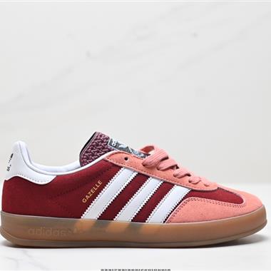 Adidas Originals GAZELLE INDOOR W三葉草休閑防滑耐磨低幫板鞋