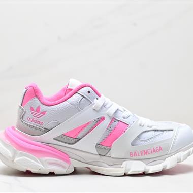 Adidas originals x Balenciaga  Track Forum圓頭系帶 防滑 低幫 老爹鞋