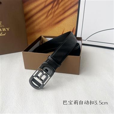 BURBERRY   2024新款時尚皮帶  3.5CM