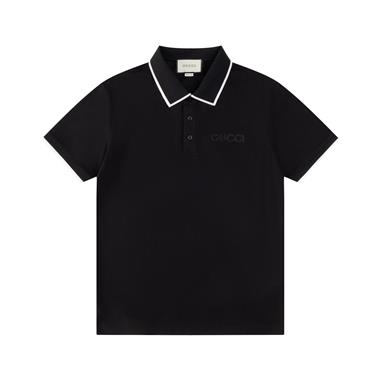 GUCCI   2025春季新款短袖POLO衫 