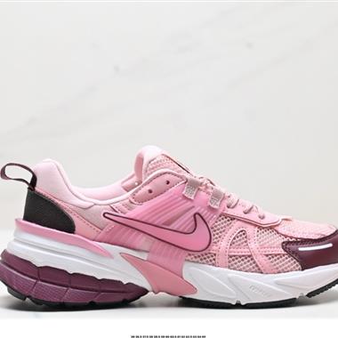 Nike Wmns V2K Runtekk Low」White Grey Pink」復古潮系列未來復古老爹風百搭休閑運動慢跑鞋