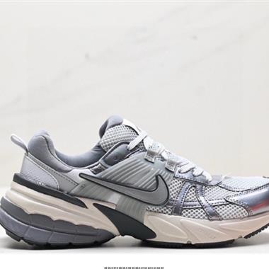 Nike Wmns V2K Runtekk Low」White Grey Pink」復古潮系列未來復古老爹風百搭休閑運動慢跑鞋