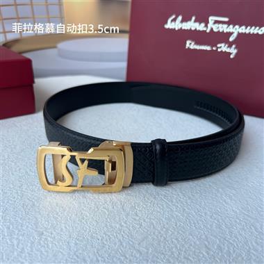 Ferragamo   2025新款時尚皮帶   3.5CM