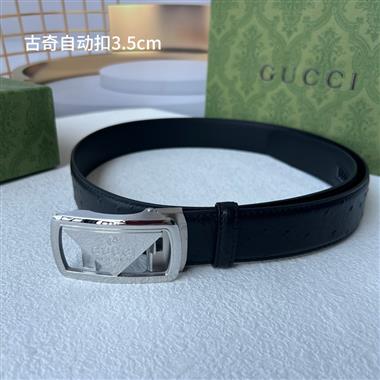 GUCCI   2025新款時尚皮帶   3.5CM