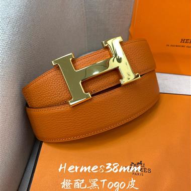 HERMES   2025新款時尚皮帶   3.8CM