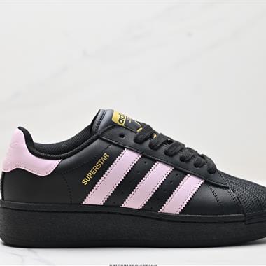 Adidas Originals Superstar XLG 貝殼頭系列低幫厚底松糕經典百搭休閑運動板鞋