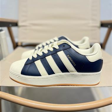 Adidas Originals Superstar XLG 貝殼頭厚底休閑板鞋