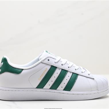 Adidas 三葉草 Originals Superstar貝殼頭系列低幫經典百搭休閑運動板鞋