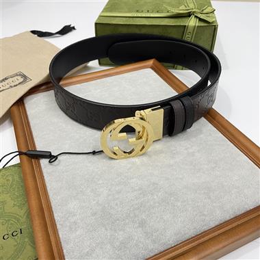 GUCCI   2025新款時尚皮帶  3.7CM