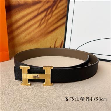 HERMES   2025新款時尚皮帶   3.8CM