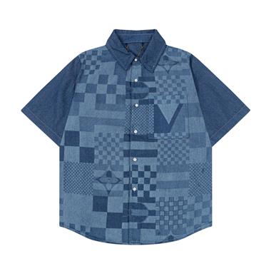 LouisVuitton   2025夏季新款短袖牛仔襯衫