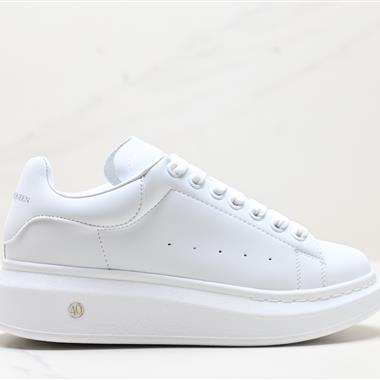Alexander McQueen Sole Leather Sneakers低幫時裝厚底休閑運動小白鞋