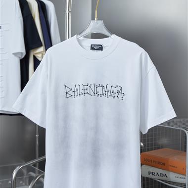Balenciaga   2025夏季新款短袖T恤  尺寸偏大