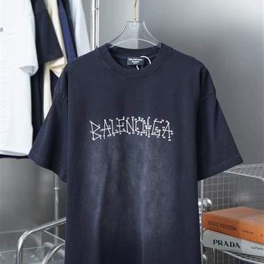 Balenciaga   2025夏季新款短袖T恤  尺寸偏大
