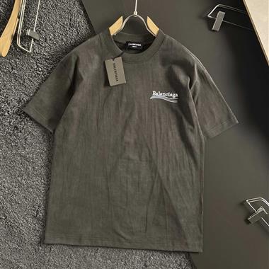 Balenciaga   2025夏季新款短袖T恤  尺寸偏大