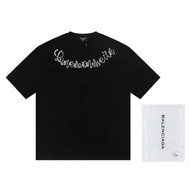 Balenciaga   2025夏季新款短袖T恤  尺寸偏大