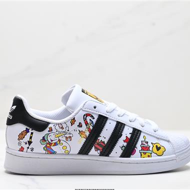 Adidas Originals Superstar貝殼頭系列  低幫經典百搭休閑運動板鞋