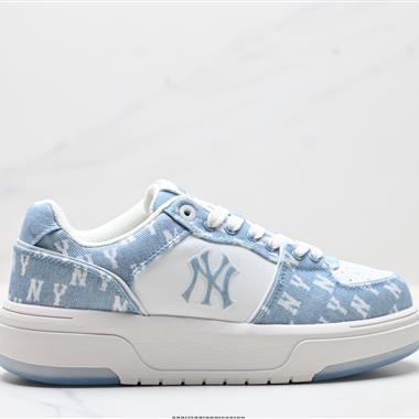 MLB CHUNKY LINER DENIM 潮流百搭 厚底增高 牛仔舒適休閑鞋 