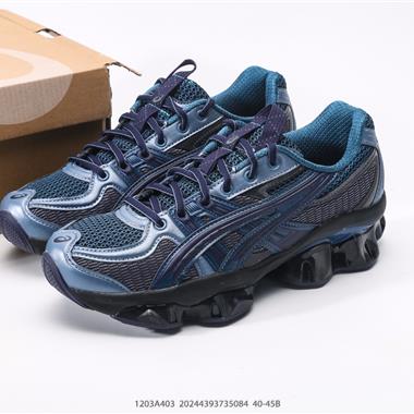 ASICS Gel-Quantum Kinetic”Carbon Pure Gold“量子動能系列輕量全掌矽膠緩震休閑運動跑步鞋