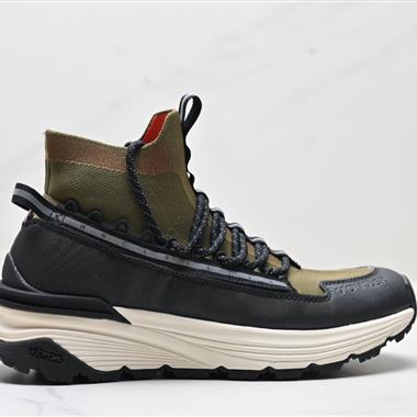MONCLER  高筒鞋飛織網面拼接牛皮舒適套筒歐美時尚休閑厚底鞋