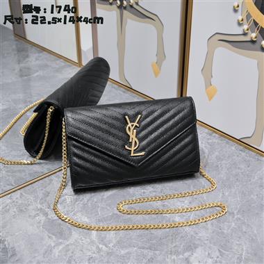 YSL   2025新款時女生時尚包包   尺寸：22.5*14*4CM