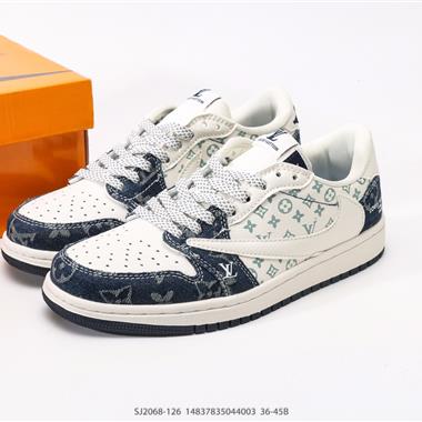 Fragment x Nike Travis Scott x LV Air Jordan 1 Low 三方聯名倒鉤