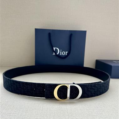 DIOR    2025新款時尚皮帶  3.5CM