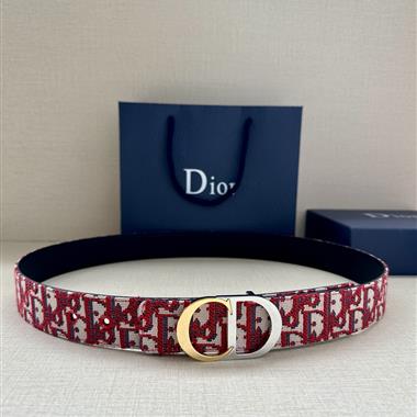 DIOR    2025新款時尚皮帶  3.5CM