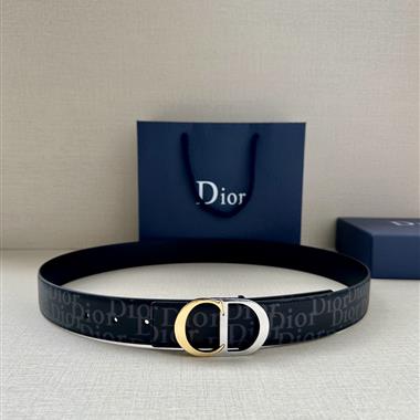 DIOR    2025新款時尚皮帶  3.5CM