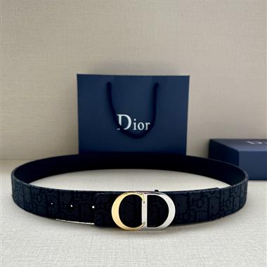DIOR    2025新款時尚皮帶  3.5CM