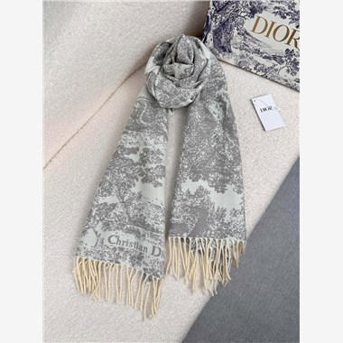 DIOR  2025秋冬新款時尚圍巾 尺寸：195-45