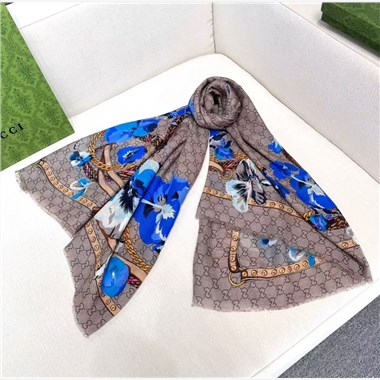 GUCCI  2025秋冬新款時尚圍巾 尺寸：140-140