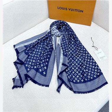  LOUIS VUITTON 2025秋冬新款時尚圍巾 尺寸：120-120
