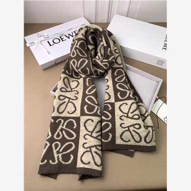 LOEWE  2025秋冬新款時尚圍巾 尺寸：190-30