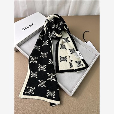 CELINE  2025秋冬新款時尚圍巾 尺寸：160-22