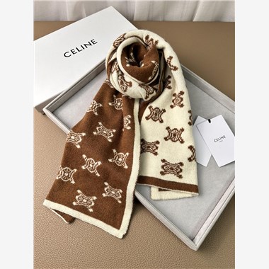 CELINE  2025秋冬新款時尚圍巾 尺寸：160-22