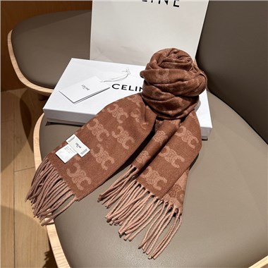 CELINE  2025秋冬新款時尚圍巾 尺寸：180-30