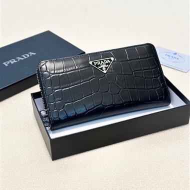 PRADA    2025新款時尚皮夾  尺寸：21*11CM