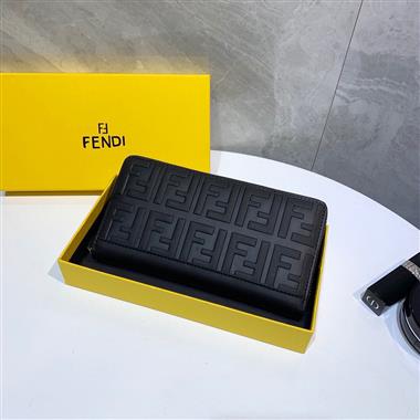 FENDI   2025新款時尚皮夾  尺寸：21*11CM