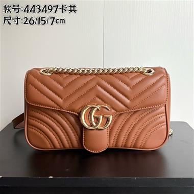 GUCCI  2025新款女生時尚包包 尺寸:26-7-15CM